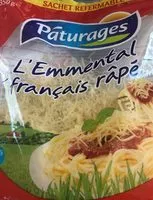 Mängden socker i Emmental Français Râpé