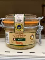 Mängden socker i Netto Foie Gras De Canard Entier