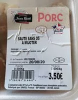 Mängden socker i Sauté sans os à mijoter