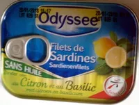 Mängden socker i Filets de sardines citron et basilic sans huile