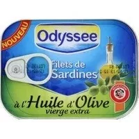 Mängden socker i Filets de sardines à l'huile d'olive vierge extra