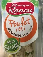 Mängden socker i Sandwich sans croute poulet roti moutarde a l'anci, la portion de 140 gr