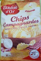 Mängden socker i Chips campagnardes saveur crème/oignons/lardons