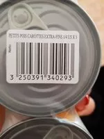 Mängden socker i Petits pois et jeunes carottes extra fins à l'étuvée.