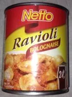 Mängden socker i Ravioli bolognaise