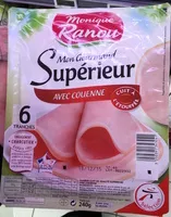 Mängden socker i Mon Gourmand - Jambon cuit de qualité supérieure avec couenne