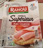 Mängden socker i Jambon supérieur avec couenne