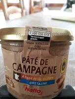 Mängden socker i Pâté de campagne à l'eau de vie de cidre Bretagne