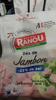 Mängden socker i Dés de jambon réduit en sel