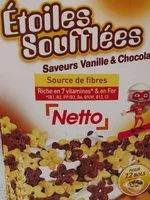 Mängden socker i Netto Cereales Etoiles Soufflees Vanille&chocolat