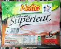 Mängden socker i Jambon cuit supérieur