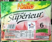 Mängden socker i Jambon cuit supérieur