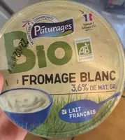 Mängden socker i Fromage blanc 3,6% de Matière Grasse BIO Pâturages