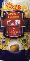 Mängden socker i Nouilles bouclées 7 oeufs frais au kilo