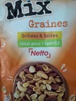 Mängden socker i Mix graines grillées et salées