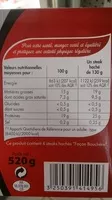 Mängden socker i 4 façon bouchère jean rozé surgelé - 15% de mat.gr