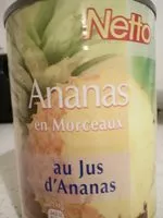 Mängden socker i Ananas en morceaux