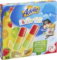 Mängden socker i Sorbets fruity mix goûts assortis