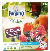 Mängden socker i Pocket 5 Fruits