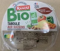 Mängden socker i Taboulé aux raisins bio