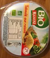 Mängden socker i Taboulé aux raisins