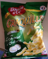 Mängden socker i Craquilles saveur fromage de chèvre