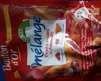 Mängden socker i Mélange fruits rouges et amandes