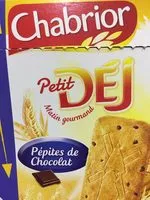 Mängden socker i Biscuits petit dej pépites de chocolat
