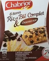 Mängden socker i Barre riz & blé complet chocolat noir