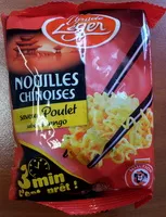 Mängden socker i Nouilles Chinoises saveur poulet 65 g Claude Léger