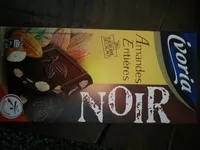Mängden socker i Chocolat noir amandes entières
