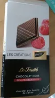 Mängden socker i Le Fruité chocolat noir éclats framboise