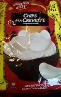 Mängden socker i Chips à la crevette