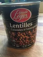 Mängden socker i Lentilles Cuisinées à l'auvergnate