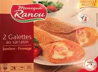 Mängden socker i 2 Galettes au sarrasin Jambon -Fromage