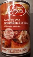 Mängden socker i Garniture bouchée à la reine, volaille champignons