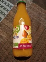 Mängden socker i 100% Pur Jus Multifruits Bio, La Bouteille En Verre d'1 Litre