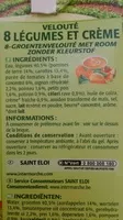Mängden socker i Veloute 8 legumes et creme
