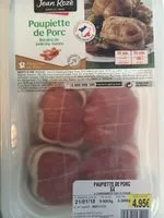 Mängden socker i Paupiettes de porc