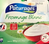 Mängden socker i Fromage blanc 7% matières grasses sur poids total
