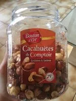 Mängden socker i Cacahuètes de comptoir, grillées & salées