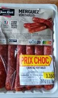 Mängden socker i Merguez véritables