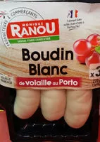 Mängden socker i , Boudin blanc de volaille au Porto, les 3 boudins de