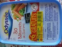Mängden socker i 30 batonnets surimi