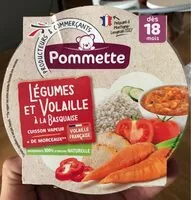 Mängden socker i Legumes volaille Basquaise, aliment pour bebe des 18 mois,