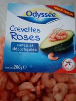 Mängden socker i Crevettes roses décortiquées et cuites
