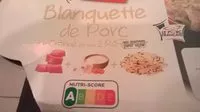Mängden socker i Blanquette de Porc à la crème et aux 2 riz