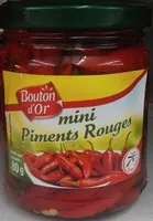 Mängden socker i Mini piments rouges