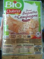 Mängden socker i demi-baguettes de campagne précuites bio