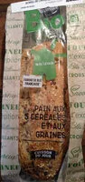 Mängden socker i Pain aux 5 céréales et aux graines BIO